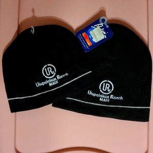 Pair of Knit skull cap beanies